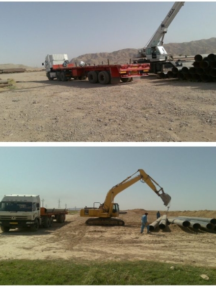 احداث خط لوله 20 اینچ گچسارن 3 به گچساران 4_001